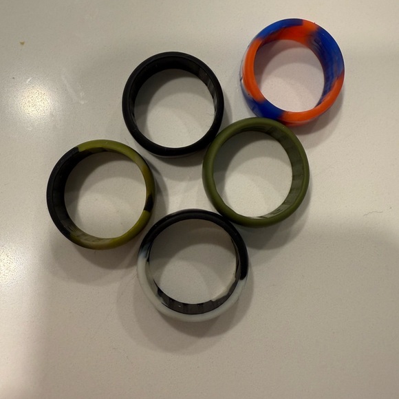 Men’s Silicone Rings Bundle - Picture 1 of 9